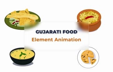 Gujarati Food Elements After Effects Template