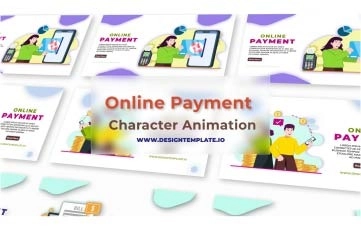 Online Payment Landing Page After Effects Template