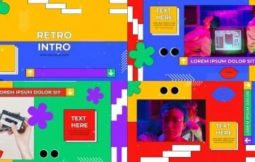 Retro Intro After Effects Template
