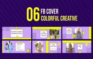 Colorful Creative Facebook Cover_03 After Effects Template