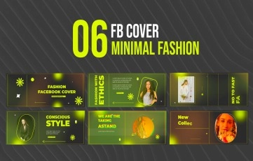 Minimal Fashion Facebook Cover After Effects Template