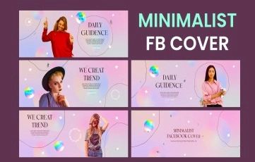 Minimalist Facebook Cover_04 After Effects Template