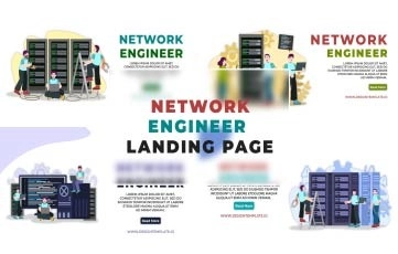 Network Engineer Landing Page After Effects Template