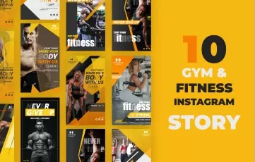 Gym Fitness Sports Instagram Stories After Effects Template
