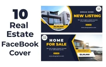 Real Estate Properties Facebook Cover After Effects Template