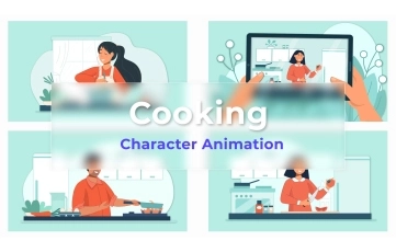 Cooking Character Animation Scene Pack