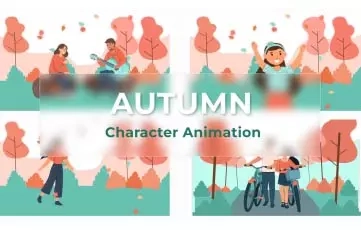 Autumn Character Animation Scene Pack After Effects