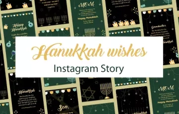 Hanukkah Wishes After Effects Instagram Story