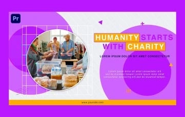 Social Activity And Charity Slideshow Premiere Pro Template