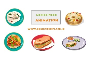 Mexican Food Animation Scene Pack After Effects Template