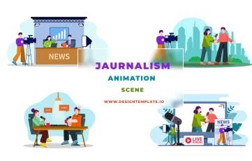 Journalism Animation Scene After Effects Template