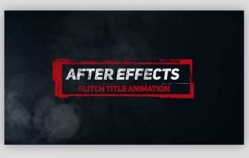 Dirty Glitch Titles After Effects Template