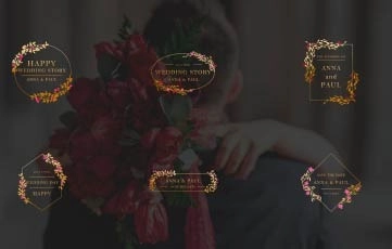 Titles For The Wedding After Effects Template