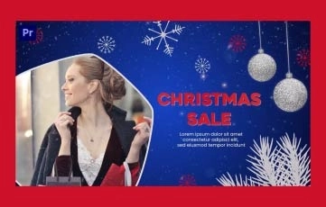 Premiere Pro Template Christmas Sale Slideshow