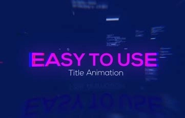 Titles And The Glitch Logo After Effects Template