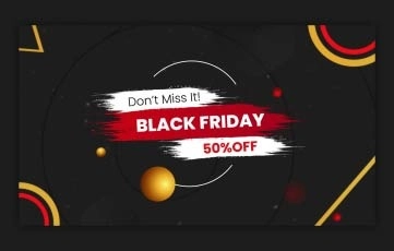 Black Friday Slideshow After Effects Template