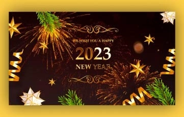 New Year Slideshow Greetings in After Effects