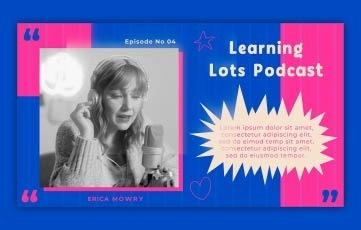 Learning Lots Podcast Slideshow After Effects Template