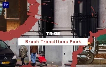 Adobe Brush Transitions Pack Premiere Pro Templates