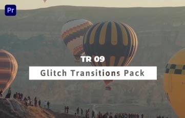 Holiday Glitch Transitions Pack Premiere Pro Templates