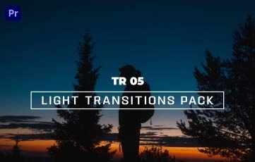 Premiere Pro Template Light Transitions Pack