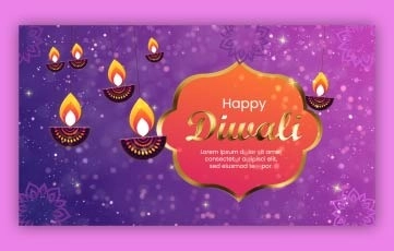 Diwali Slideshow Digital Greetings After Effects Template