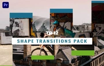 Redesign your video with The Shape Transitions Premiere Pro template