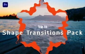 Shape Transitions Pack Premiere Pro Template Editable Transitions