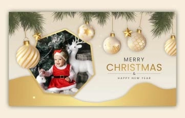 Christmas Slideshow Template Motion Graphic Effects in After Effects