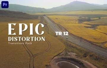Epic Distortion Transitions Pack Premiere Pro Template