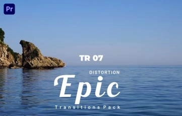 Epic Distortion Transitions Pack Premiere Pro Templates