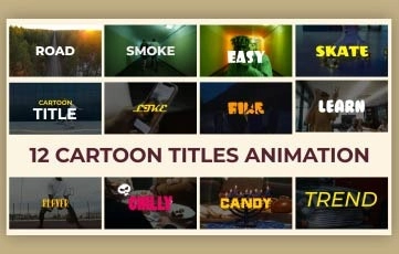 Cartoon Titles After Effects Template