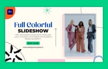 Colorful Slideshow Premiere Pro Template