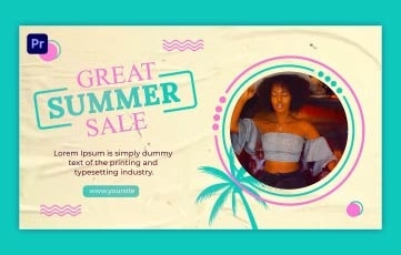 New Summer Sale Slideshow Premiere Pro Template
