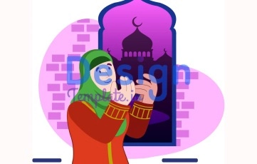Ramdan Eid Cartoon Animation Scene
