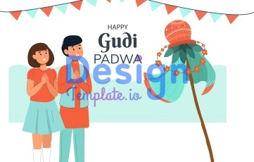 Gudi Padwa Character Animation Scene