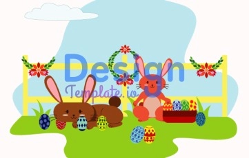 Easter Day Animation Scene