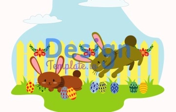 Easter Day Celebration Animation Scene