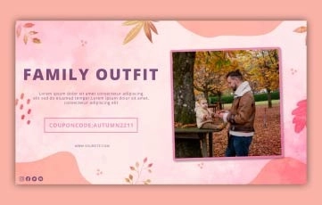 Autumn Family Fashion After Effects Slideshow Template