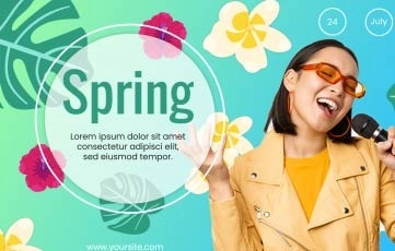 Spring party After Effects Slideshow Template