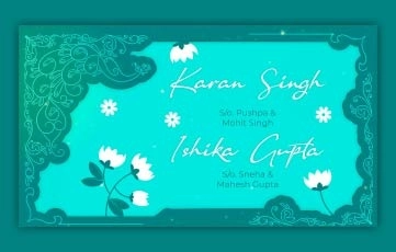 Digital Indian Wedding Invitation After Effects Template
