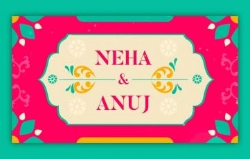 Indian Wedding Invitation After Effects Slideshow Template