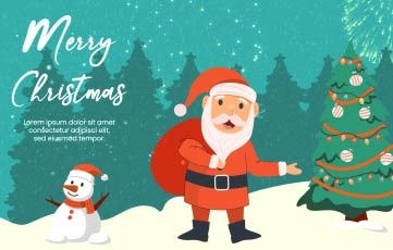 Merry Christmas Wishes After Effects Slideshow Template