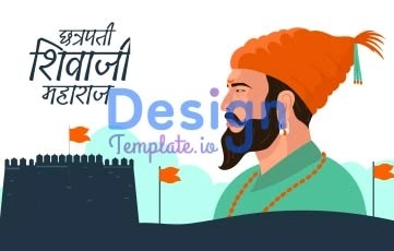 Shivaji Maharaj Jayanti Character Animation Scene