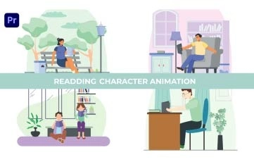 Reading Character Animation Premiere Pro Templates