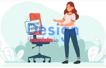 Job Interview Character Animation Scene