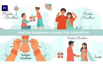 Rakshabandhan Character Animation Premiere Pro Templates