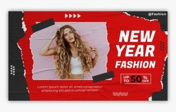 New Year Fashion Slideshow After Effect Templates