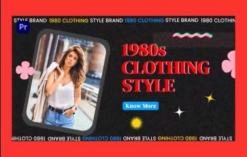 1980s Clothing Premiere Pro Slideshow