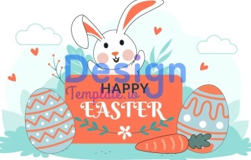 Easter Character Cartoon Animation Scene